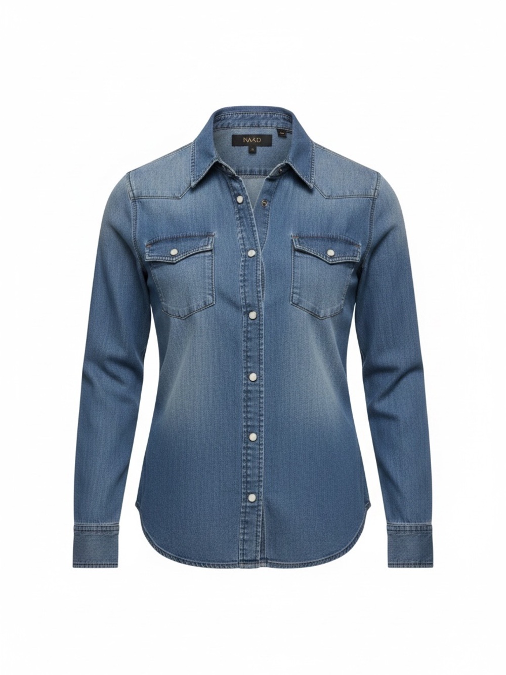 Denim classic Co. Button-Up Shirt - Light Blue